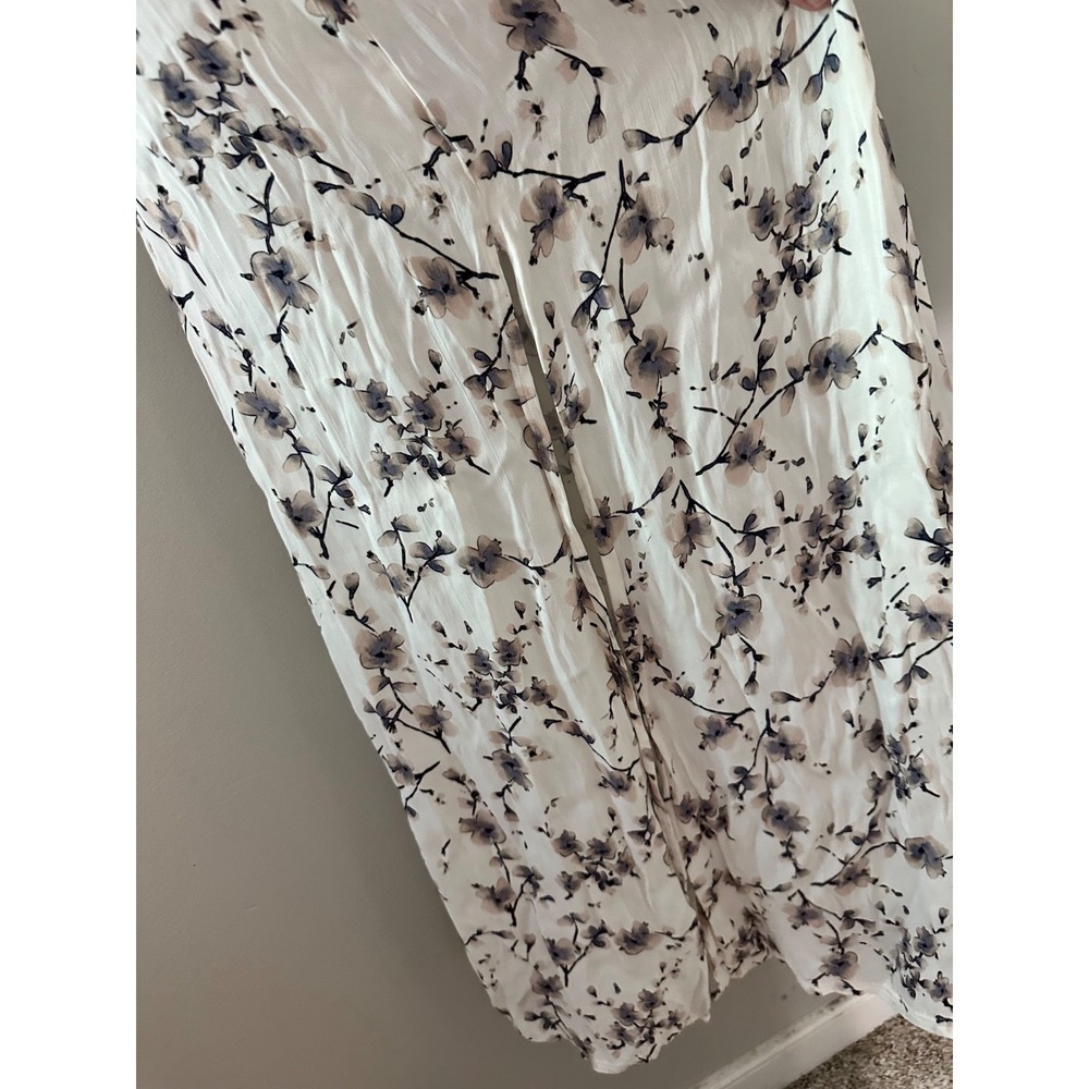 OHSEVENDAYS FLORAL CAROLINE DRESS VISCOSE SATIN EUC SIZE M‎ - Picture 5 of 10